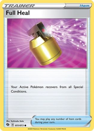 Full Heal 051  - Reverse Holofoil Champions Path - Common