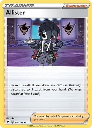 Allister 146/185  - Reverse Holofoil SWSH04 Vivid Voltage - Uncommon
