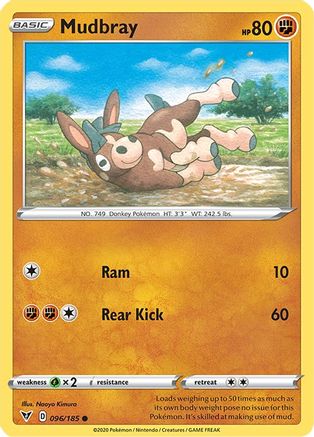 Mudbray 096/185  - Reverse Holofoil SWSH04 Vivid Voltage - Common