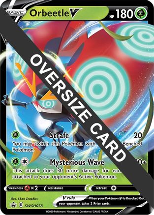 Orbeetle V SWSH078  - Holofoil Jumbo Cards - Promo