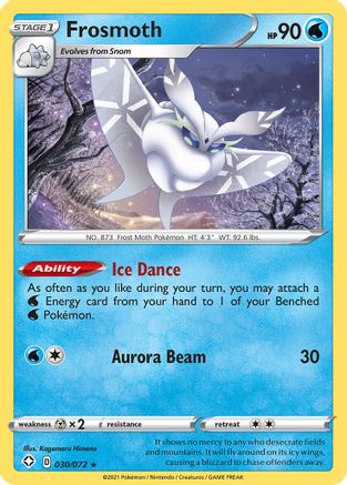 Frosmoth 030/072  - Holofoil Shining Fates - Holo Rare
