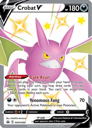 Crobat V SWSH098  - Holofoil SWSH Sword & Shield Promo Cards - Promo
