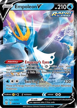 Empoleon V 040/163  - Holofoil SWSH05 Battle Styles - Ultra Rare