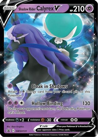 Shadow Rider Calyrex V SWSH131  - Holofoil SWSH Sword & Shield Promo Cards - Promo