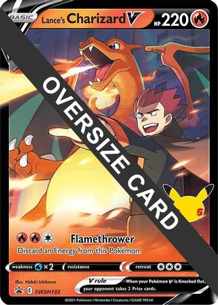 Lance's Charizard V SWSH133  - Holofoil Jumbo Cards - Promo