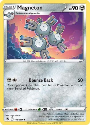 Magneton 106/189  - Reverse Holofoil SWSH10 Astral Radiance - Uncommon