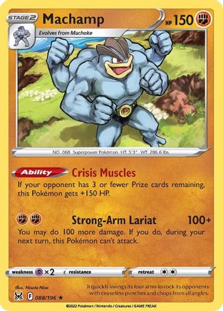 Machamp 088/196  - Holofoil SWSH11 Lost Origin - Holo Rare