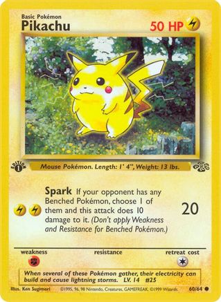 Pikachu 060/64  - Unlimited Jungle - Common
