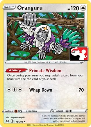 Oranguru 148  Prize Pack Series Cards - Rare