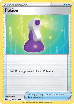 Potion 139/159  - Reverse Holofoil Crown Zenith - Common