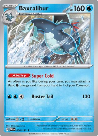 Baxcalibur 060/193  - Holofoil SV02 Paldea Evolved - Rare