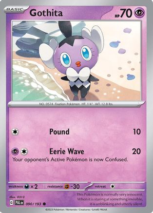 Gothita 090/193  - Reverse Holofoil SV02 Paldea Evolved - Common