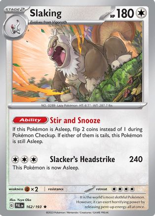 Slaking 162/193  - Holofoil SV02 Paldea Evolved - Rare