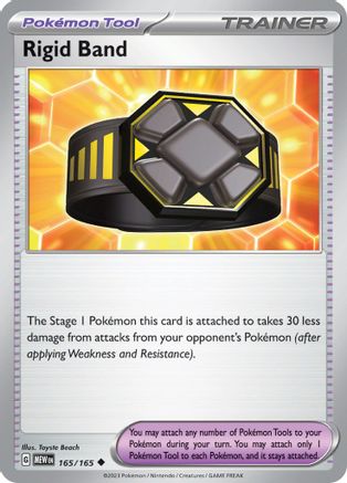 Rigid Band 165/165  - Reverse Holofoil SV Scarlet & Violet 151 - Uncommon