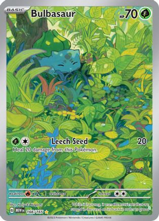 Bulbasaur 166/165  - Holofoil SV Scarlet & Violet 151 - Illustration Rare