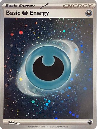 Basic Darkness Energy (Cosmos Holo) 007  - Holofoil SV01 Scarlet & Violet Base Set - Common