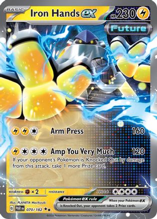 Iron Hands ex 070/182  - Holofoil SV04 Paradox Rift - Double Rare
