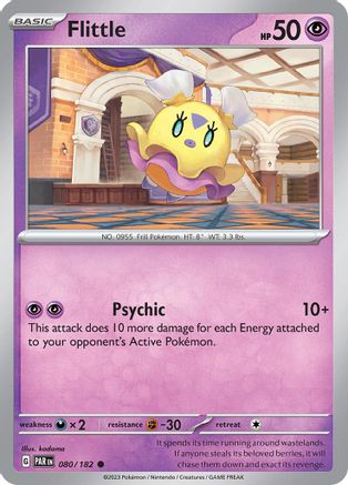 Flittle 080/182  - Reverse Holofoil SV04 Paradox Rift - Common