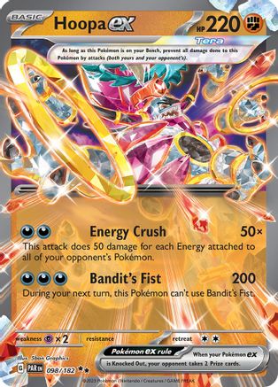 Hoopa ex 098/182  - Holofoil SV04 Paradox Rift - Double Rare