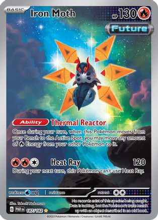 Iron Moth 187/182  - Holofoil SV04 Paradox Rift - Illustration Rare