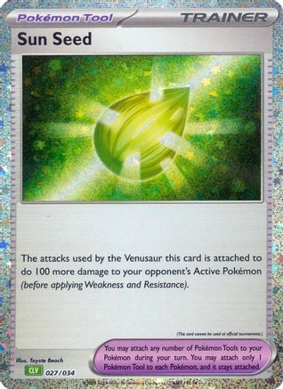 Sun Seed 027/034  - Holofoil Trading Card Game Classic - Classic Collection