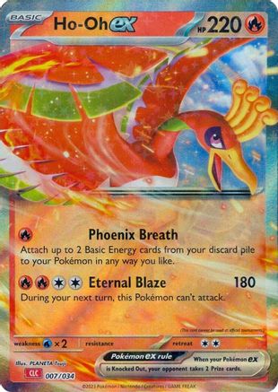 Ho-oh ex 007/034  - Holofoil Trading Card Game Classic - Classic Collection