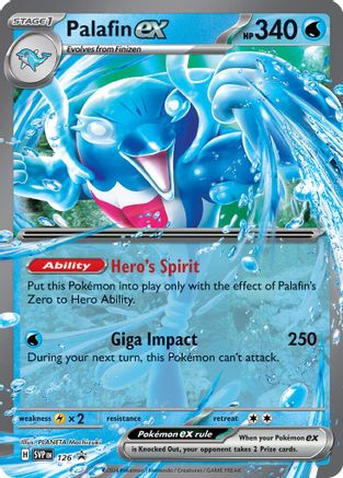 Palafin ex 126  - Holofoil SV Scarlet & Violet Promo Cards - Promo