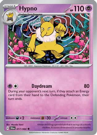 Hypno 017/064  - Reverse Holofoil SV Shrouded Fable - Uncommon