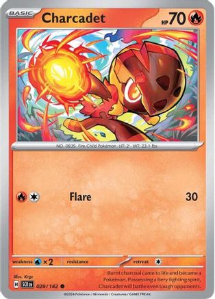 Charcadet 029/142  - Reverse Holofoil SV07 Stellar Crown - Common