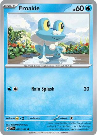Froakie 039/142  - Reverse Holofoil SV07 Stellar Crown - Common