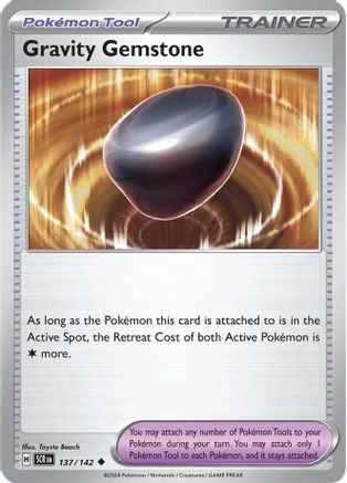 Gravity Gemstone 137/142  - Reverse Holofoil SV07 Stellar Crown - Uncommon