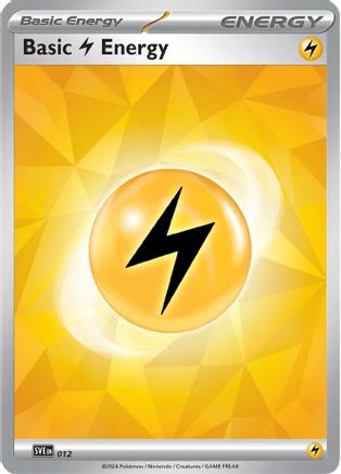 Basic Lightning Energy 012  - Holofoil SV07 Stellar Crown - Common