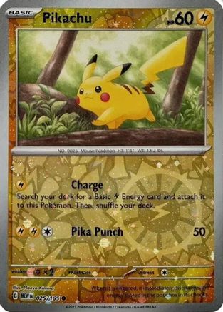 Pikachu 025/165  - Holofoil Miscellaneous Cards & Products - Common