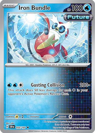 Iron Bundle 055/191  - Reverse Holofoil SV08 Surging Sparks - Uncommon