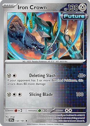 Iron Crown 132/191  - Holofoil SV08 Surging Sparks - Rare