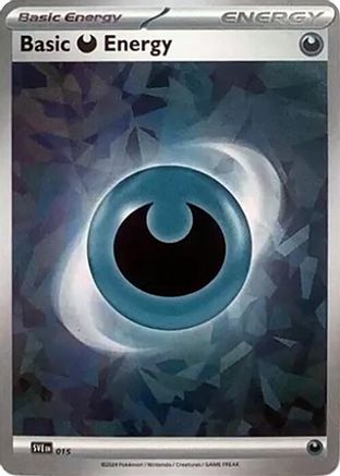 Basic Darkness Energy (Cracked Ice Holo) 015  - Holofoil SVE Scarlet & Violet Energies - Common