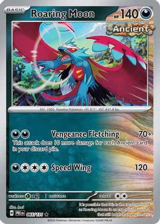 Roaring Moon 065/131  - Holofoil SV Prismatic Evolutions - Rare