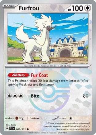 Furfrou (Poke Ball Pattern) 088/131  - Holofoil SV Prismatic Evolutions - Common