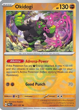 Okidogi (Master Ball Pattern) 057/131  - Holofoil SV Prismatic Evolutions - Rare