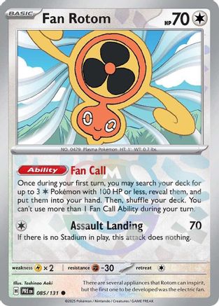Fan Rotom (Master Ball Pattern) 085/131  - Holofoil SV Prismatic Evolutions - Common