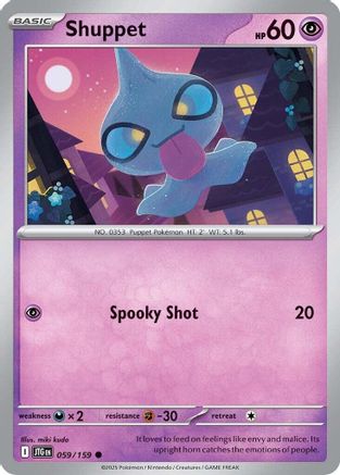Shuppet 059/159  - Reverse Holofoil SV09 Journey Together - Common