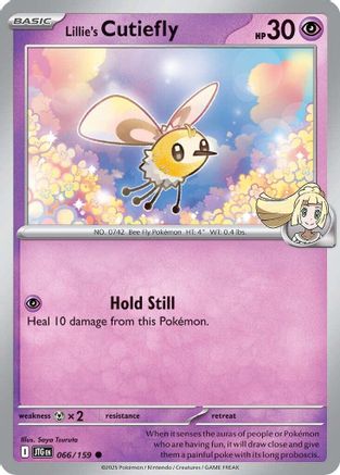 Lillie's Cutiefly 066/159  - Reverse Holofoil SV09 Journey Together - Common