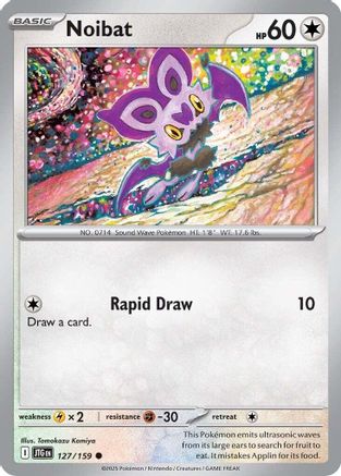Noibat 127/159  - Reverse Holofoil SV09 Journey Together - Common
