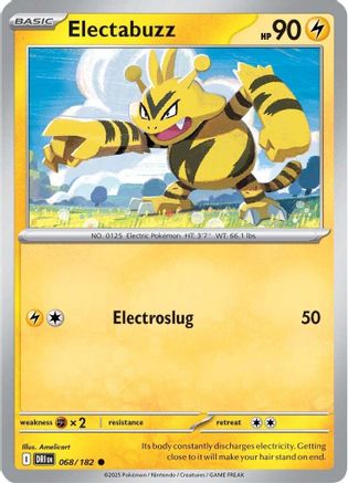 Electabuzz 068  - Reverse Holofoil SV10 Destined Rivals - Common
