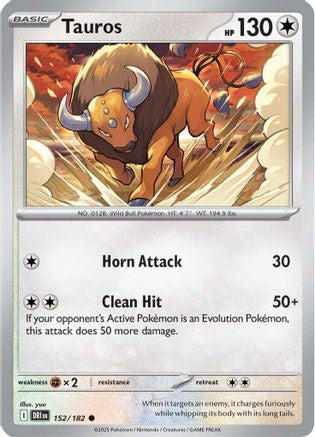 Tauros 152  - Reverse Holofoil SV10 Destined Rivals - Common
