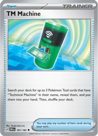 TM Machine 181  - Reverse Holofoil SV10 Destined Rivals - Uncommon