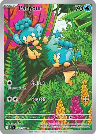 Panpour 105/086  - Holofoil SV Black Bolt - Illustration Rare
