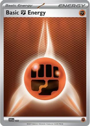 Basic Fighting Energy 022  SVE Scarlet & Violet Energies - Common