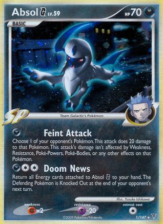Absol G 001  - Reverse Holofoil Supreme Victors - Holo Rare