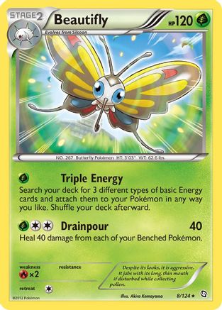 Beautifly 008  - Reverse Holofoil Dragons Exalted - Rare